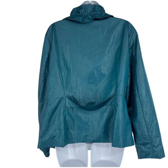 CJ Banks Long Sleeve Ruffle Collar Blazer Size 1X - Picture 4 of 10